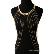 New Style sexy bikini gold Body Chain metal chain necklace